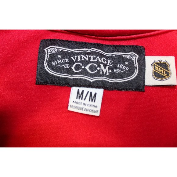 NHL Hockey Vintage Detroit Red Wings Full Zip Track Jacket Medium CCM - Picture 5 of 10